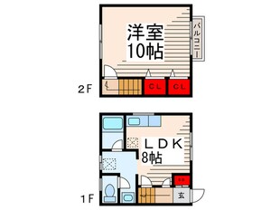 トリニティハウスの物件間取画像